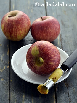 deseeded apples