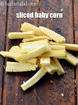 sliced baby corn