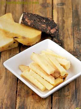 sliced yam