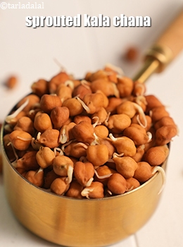 sprouted kala chana