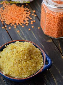 boiled masoor dal