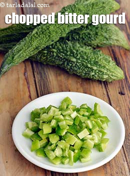 chopped bitter gourd