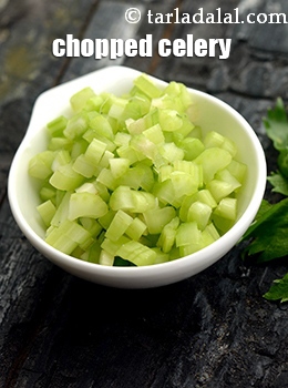 chopped celery