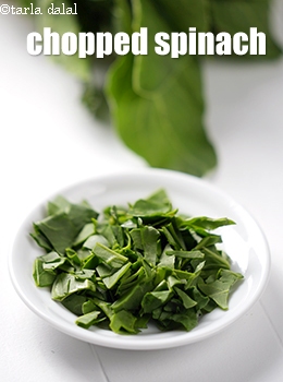 chopped spinach