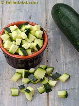 chopped zucchini