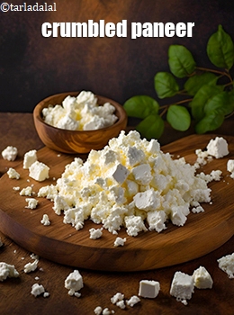 crumbled paneer
