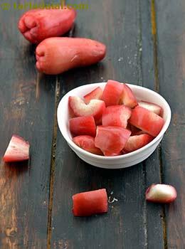 chopped red jamun