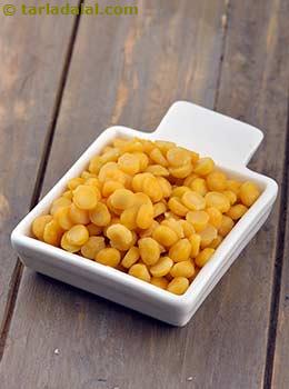 soaked and parboiled chana dal