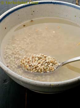 soaked barley