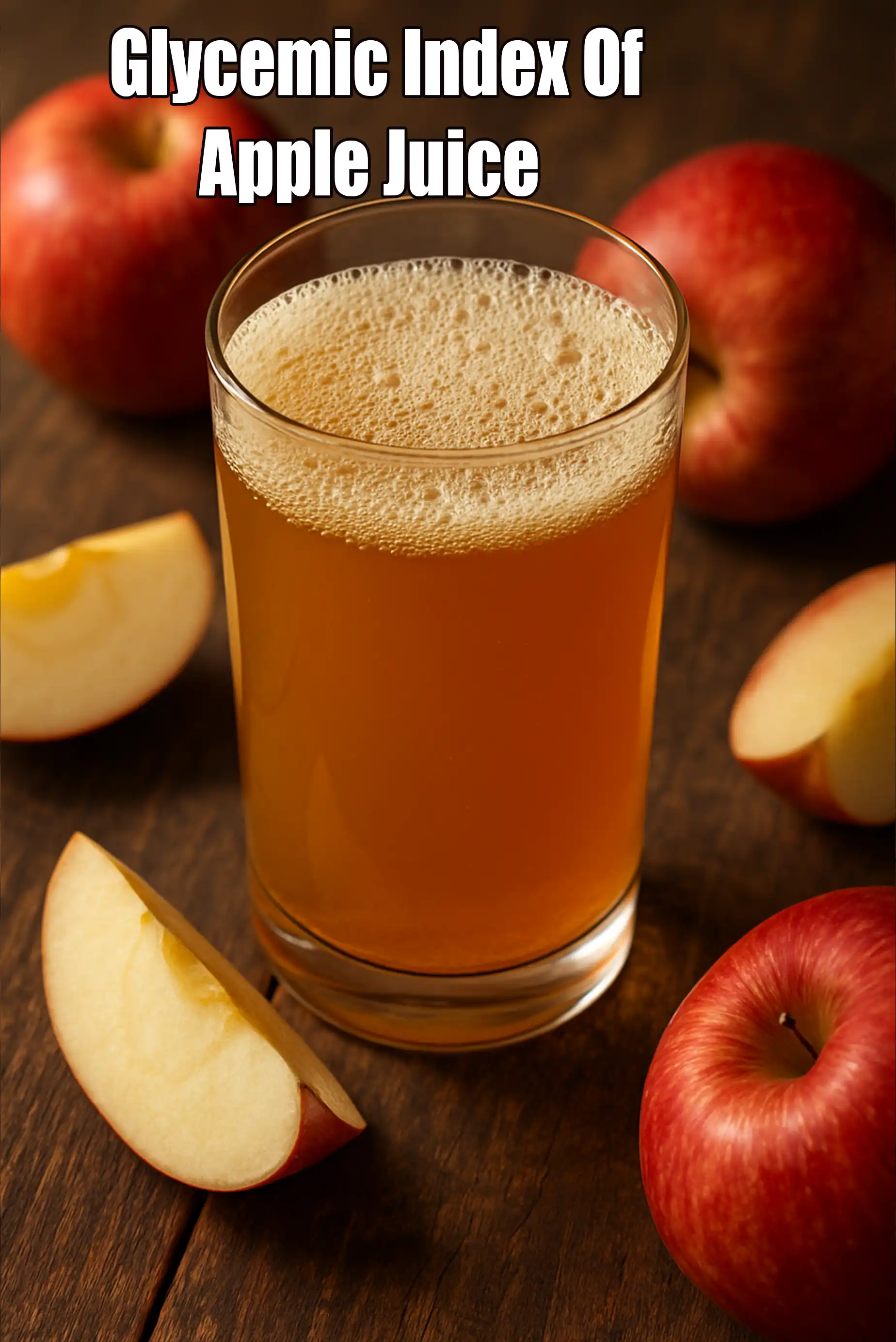 Glycemic Index Of Apple Juice, 41 (LOW GI)