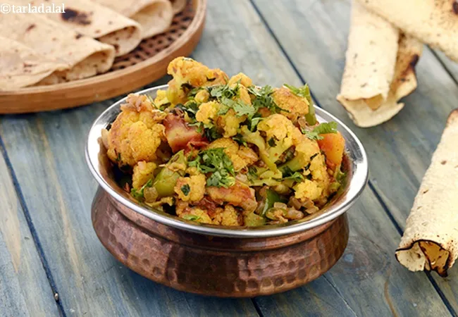 gobi simla mirch recipe | Punjabi Shimla mirch sabzi  | capsicum cauliflower sabji | 