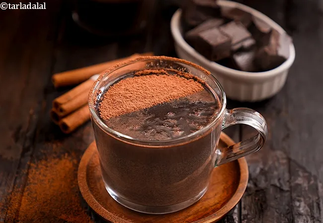 hot chocolate recipe | Indian style hot chocolate | spiced hot chocolate