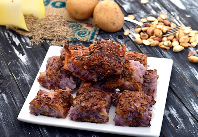  Kand and Potato Rosti, Purple Yam and Potato Rosti
