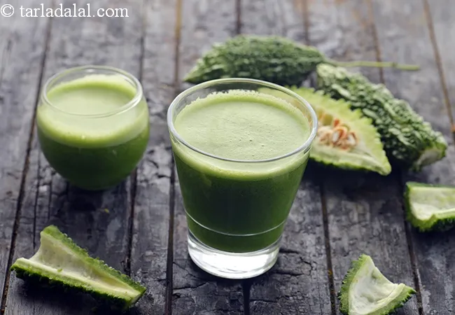 karela juice recipe for diabetics | bitter gourd juice for weight loss, blood pressure, glowing skin | healthy karela juice