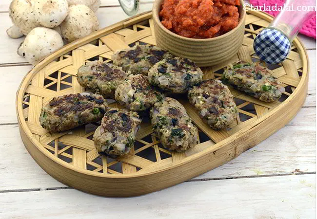 Khumbh Ke Kebab ( Healthy Starter Recipe )