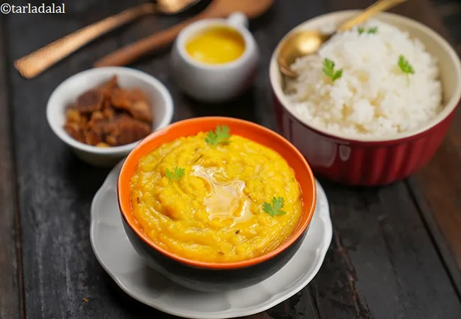 lachko dal recipe | traditional Gujarati Jain lachko dal | healthy lachko dal made with toovar dal |