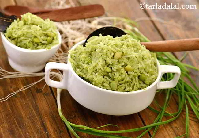 Lilva Rice ( Gujarati Recipe)