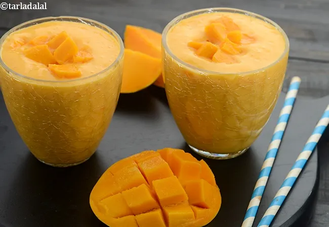 mango milkshake recipe | Indian mango shake | fresh mango milkshake in 5 minutes