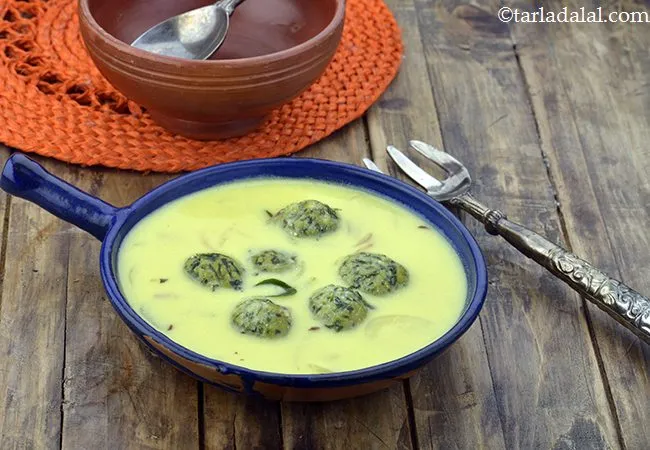 Methi Koftas in Kadhi, Veg Methi Kofta Curry