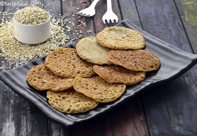 mini carrot cabbage and buckwheat pancake recipe | vegetable buckwheat pancake | low salt snack for high blood pressure |