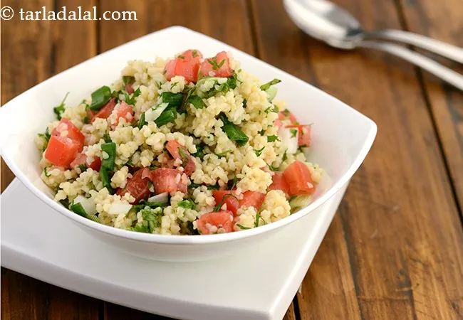 minty couscous recipe | healthy minty couscous salad | Indian style couscous | lemon mint couscous |