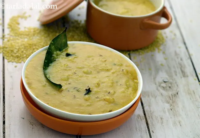  Mooli Moong Dal, Low Salt Recipe