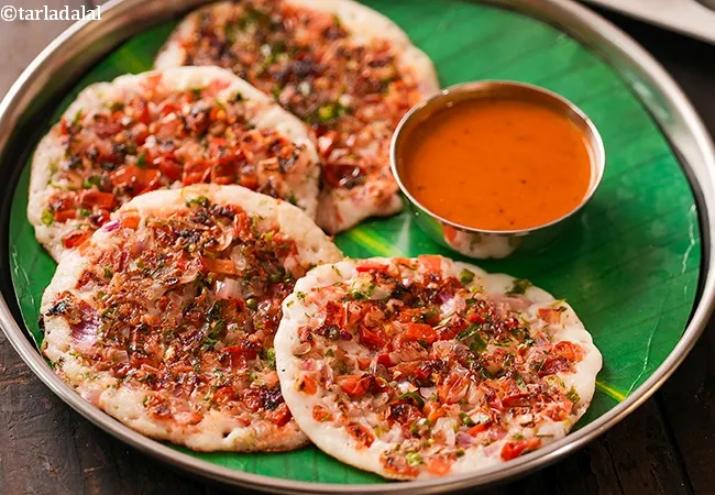 onion tomato uttapam recipe | uttapa Mumbai style | how to make onion tomato uthappam | South Indian tomato onion uttapa