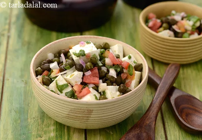 paneer aur hara chane ka salad recipe | healthy paneer chana salad | protein rich chana salad | calcium rich paneer salad recipe