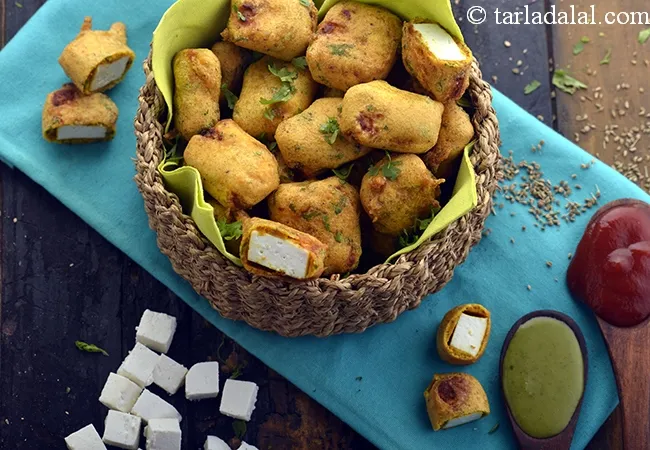 paneer pakora | Punjabi style paneer pakora | paneer pakoda | how to make paneer pakora |
