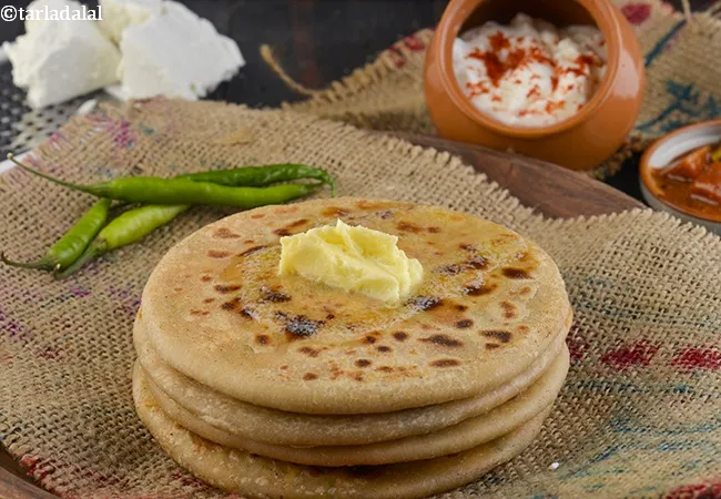 paneer paratha recipe | punjabi paneer paratha | how to make paneer paratha |