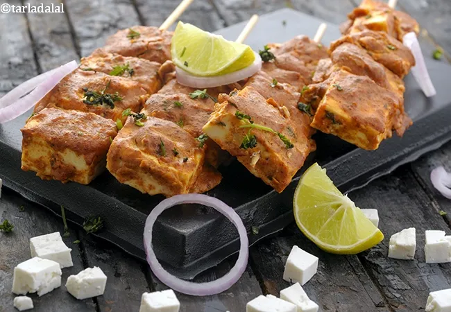 paneer tikka in oven recipe | Punjabi paneer tikka in oven | paneer tikka |