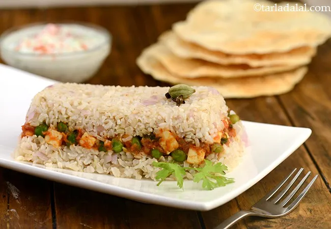 Paneer Mutter Biryani