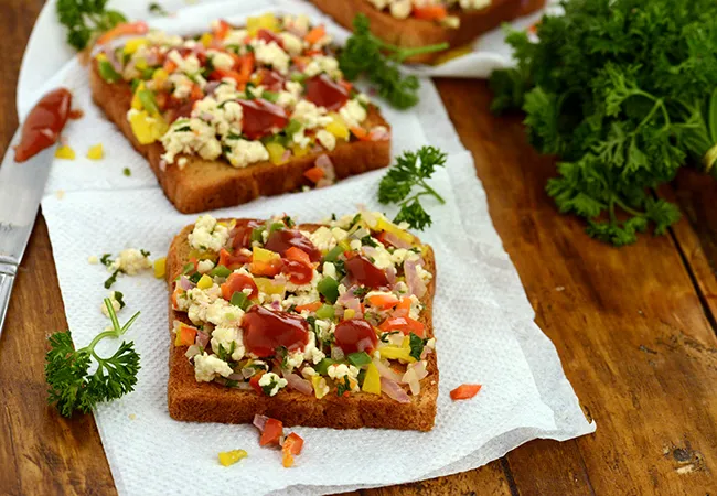  Paneer Open Toast