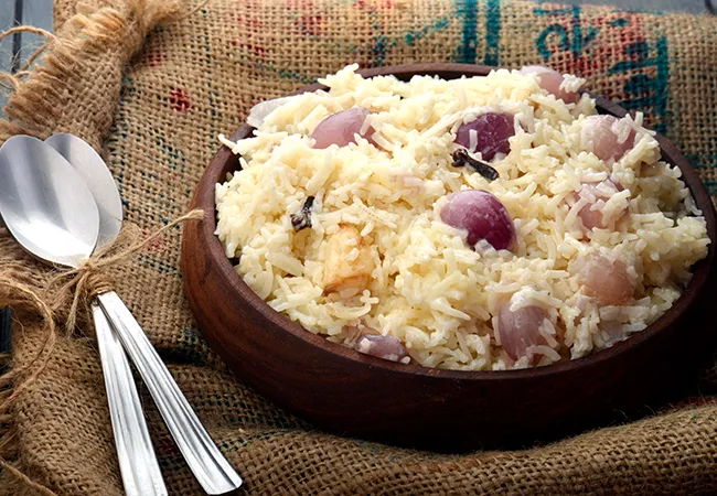  Pearl Pulao, Rice with Baby Onions