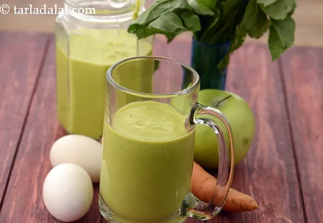 pre workout smoothie recipe | Indian pre workout smoothie for weight loss | healthy pre workout smoothie for athletes | post workout green smoothie with apples, carrot, spinach |