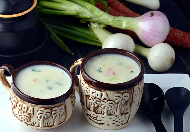  Quick Vegetable Soup, Creamy Spring Onion, Carrot and Spinach Soup