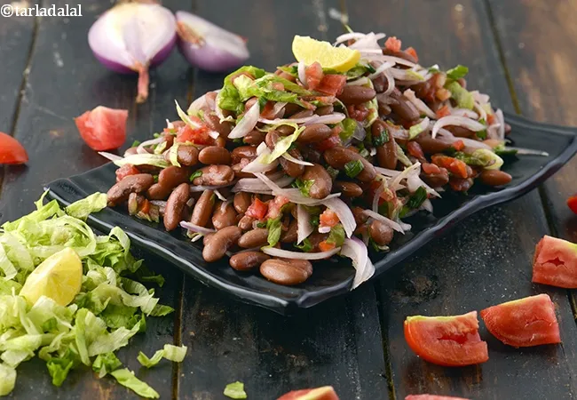 rajma salad recipe | healthy rajma salad | Indian style kidney bean salad