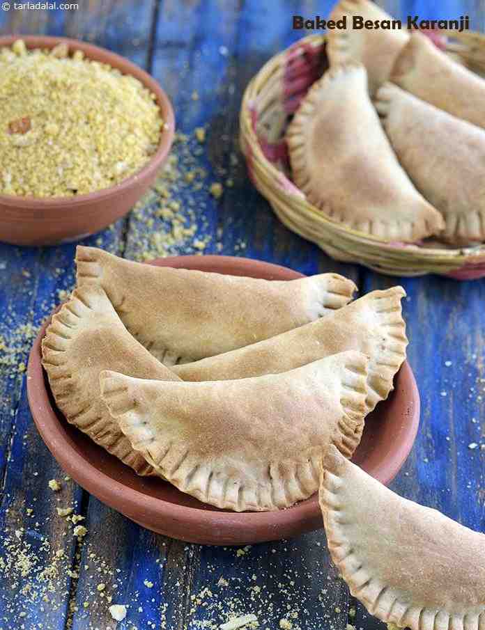 Baked Besan Gujiya recipe