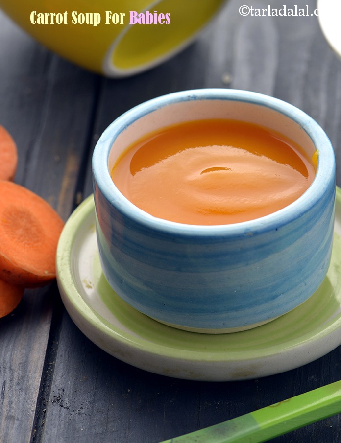 carrot soup for babies | carrot soup recipe for 6 month old babies