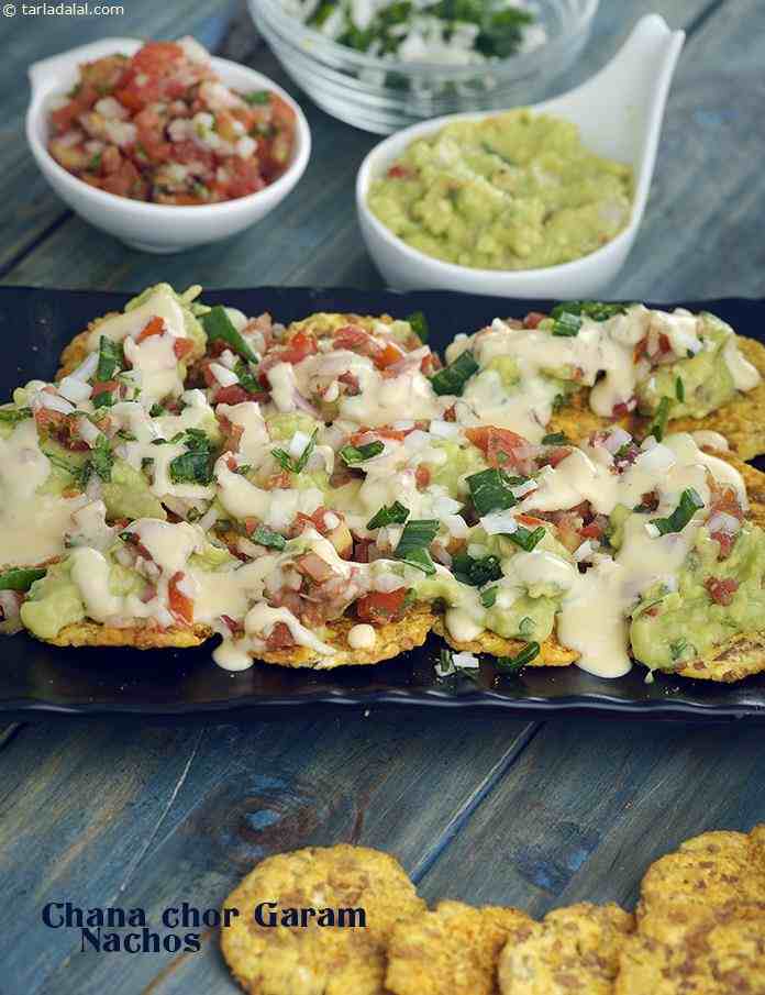 Chana Chor Garam Nachos recipe