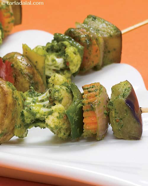 Charmoula Vegetable Satay ( Healthy Starter Recipe )