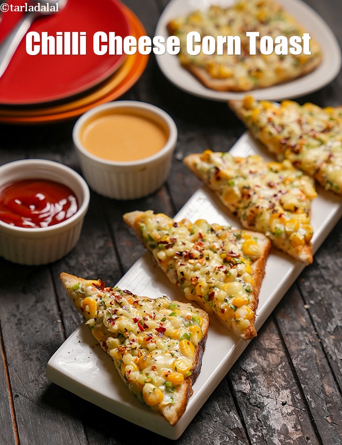 chilli cheese corn toast recipe | corn cheese bread toast | cheese chilli corn toast |