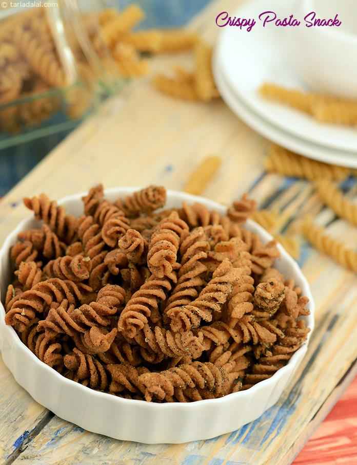 Crispy Pasta Snack ( Tiffin Treats) recipe