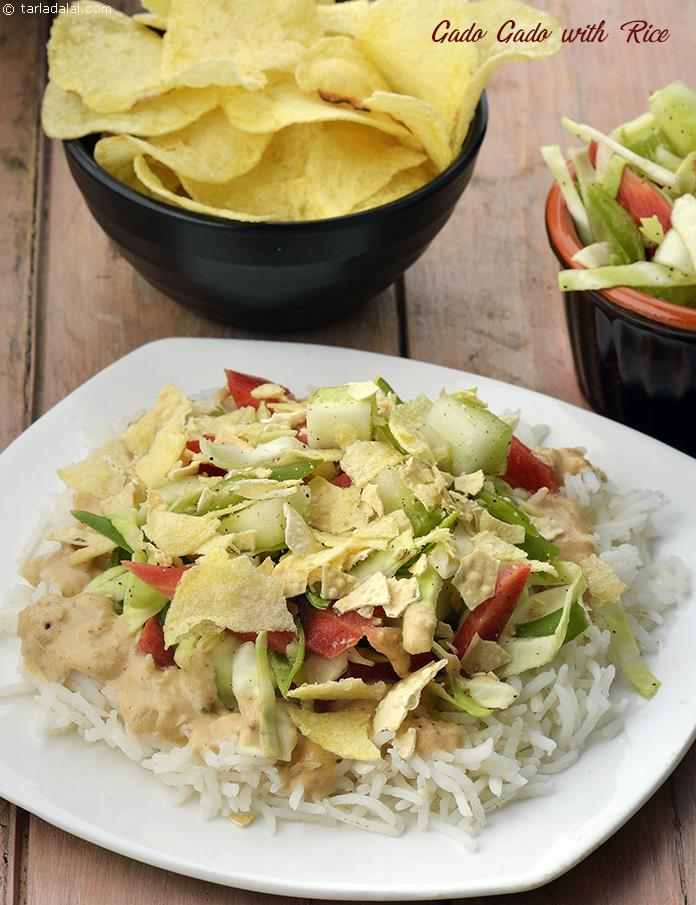 Gado Gado with Rice, Indonesian Gado Gado recipe, Soup Recipes | Salad Recipes