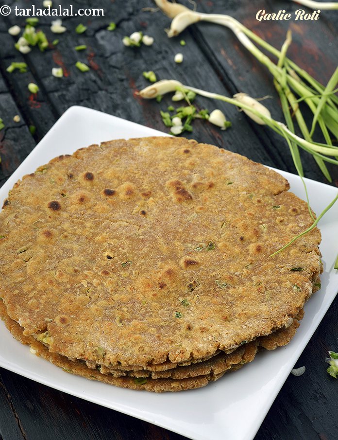 Garlic Roti, Lehsun Roti recipe, lehsun roti for weight loss