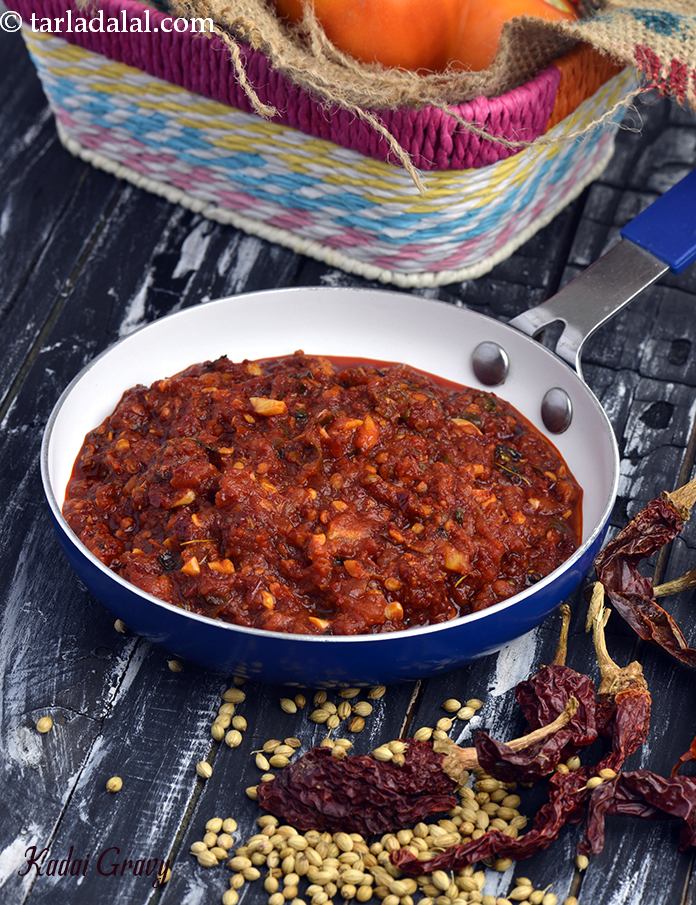 quick kadai gravy recipe | kadai gravy for kadai paneer | how to make quick kadai gravy |