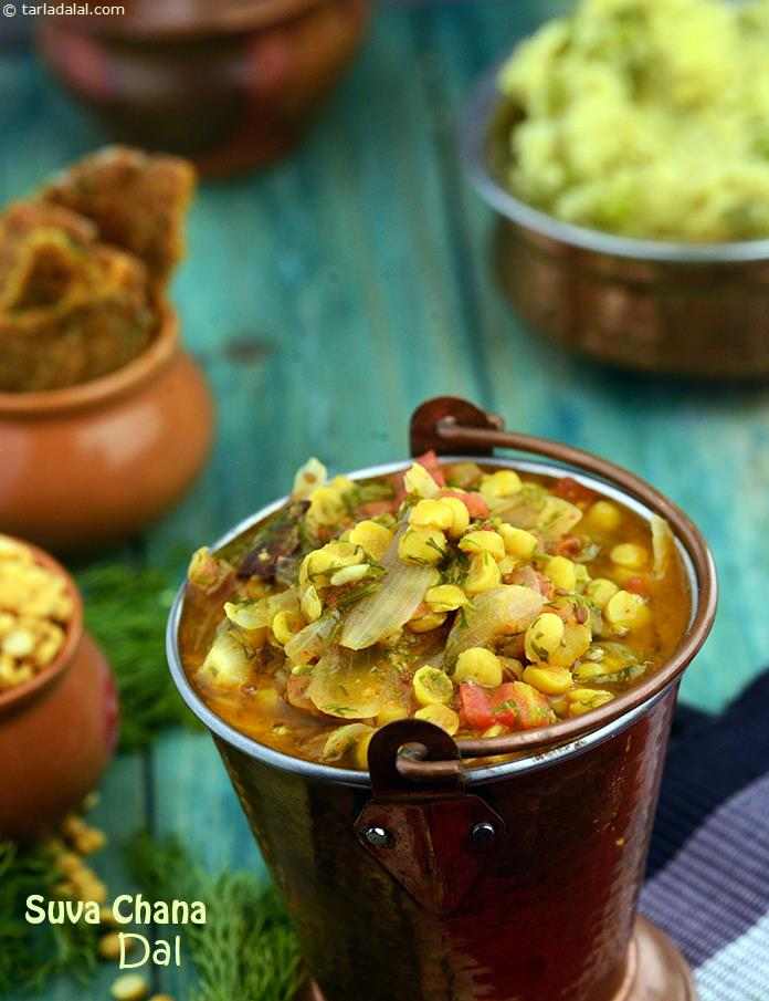 सोआ चना दाल रेसिपी, Suva Chana Dal Recipe In Hindi