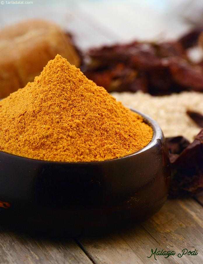 Malaga Podi / Milagai Podi recipe, Powder for Idlis, Dosas