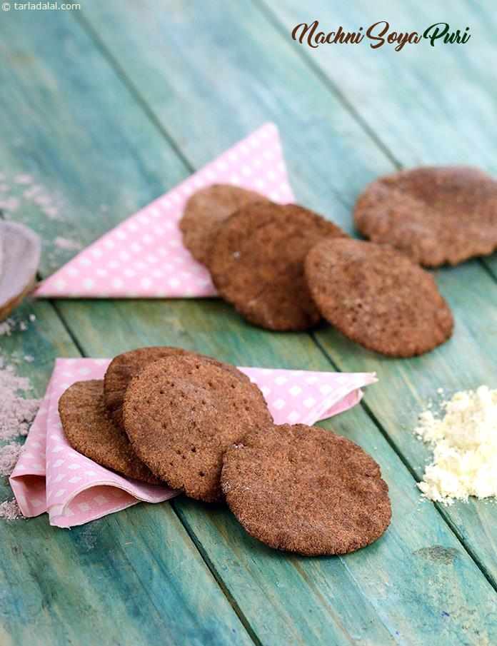 Nachni Soya Puri (  Gluten Free Recipe)