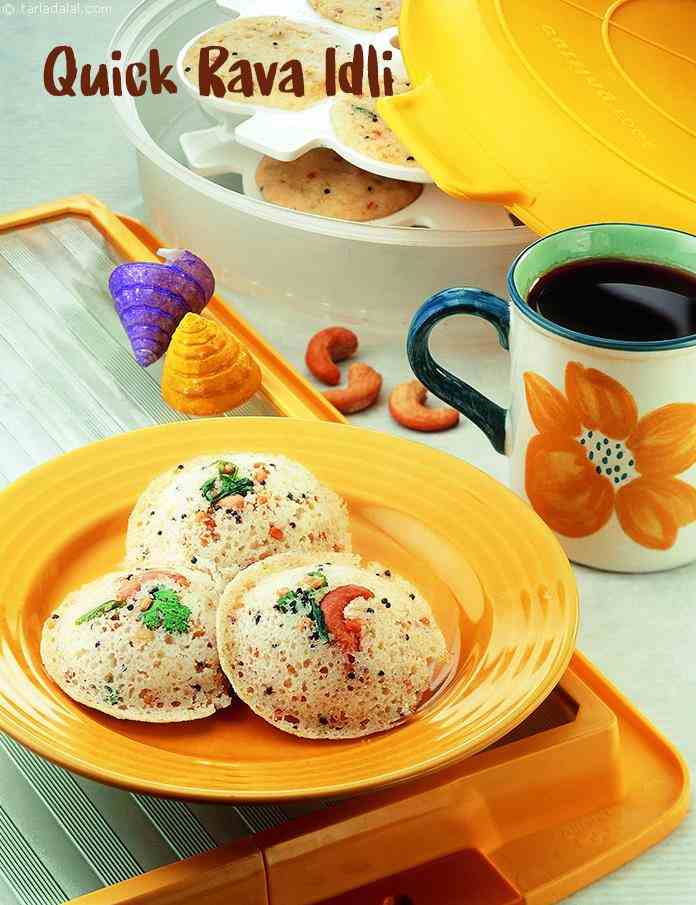 Quick Rava Idli ( How To Make Rava Idli ) recipe